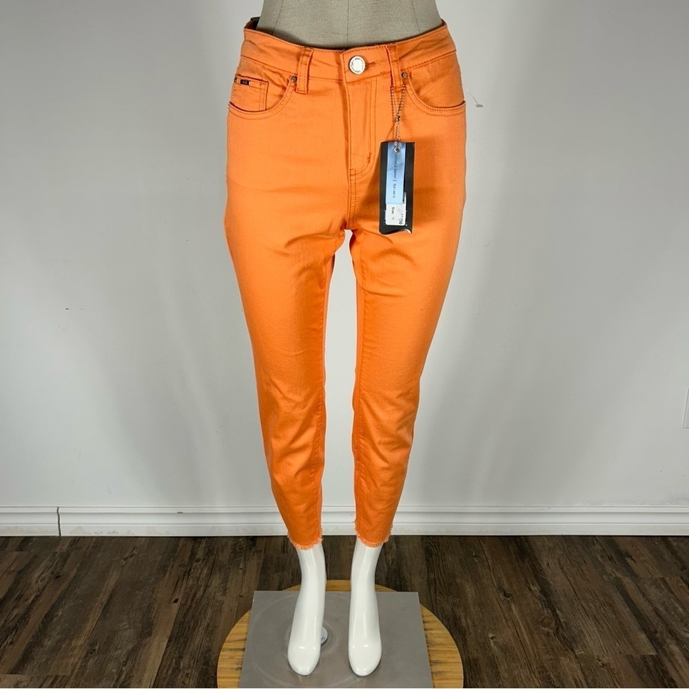 NWT Olivia FDJ jeans mid rise ankle raw hemmed 4